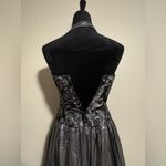 EUC Bari Jay Gray and Silver Elegant Corset Dress size 3 Photo 5