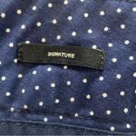 Talbots Flat Front Ankle Pants-Navy Blue White Polka Dots-Size 10 Signat… Photo 4