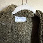Self Contrast Boucle Cardigan Sz XS in green midi length soft boho Photo 1