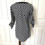 White House | Black Market  black and white tunic top Photo 1