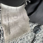 Esprit Vtg Womens Gray Herringbone Wool Blend Belted Coat S Retro Mod Academia Photo 4