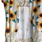 Crazy Train  Lace and Sunflower Duster, Swim , CoverUp, Long Vest Boho Photo 5