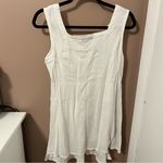 Peppermint Bay White Lace Trim Cotton Mini Dress Size M Photo 2