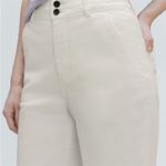 Everlane  White Bone High Rise The Organic Wide-Leg Pant Cropped Ankle Pants Sz 2 Photo 1