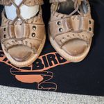 FREEBIRD by Steven Rapture Sandals Sz 8 Tan Leather Gladiator Lace Up Block Heel Photo 2