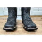 Shyanne  Lasy Floral Embroidered Western Boot Black Leather Size 7.5 NWOB Cowgirl Photo 7