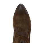 Frye  Renee Seam Suede Short Boot in Brown Size 10 Photo 2