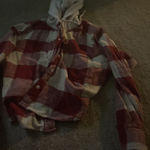 American Eagle  Flannel Sweater Photo 0