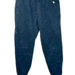 Abercrombie & Fitch  Soft AF Fleece Black Cotton Cuffed Sweatpants Joggers Size M Photo 0