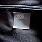 ASOS Design Black Mini Croc Reptile Backpack Faux Leather Boho Grunge Minimalist Photo 2