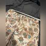 Rafaella NWOT Sz: 14 Colorful Earth Tone Paisley Cropped Capri Flat Front Pant. Photo 2