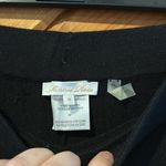 Minnie Rose  cotton blend wide leg flare black pants Photo 5