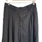 Donni Black Twill Pleated Wide Leg High Rise Trouser Dress Pants Women’s Size L Size L Photo 4