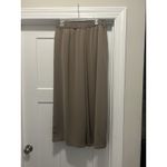 Wide Leg Tan Polyester Blend Dress Pants High Rise Pockets Size 2X XXL Pleats Photo 3