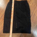Love Culture  Black Lace Pencil Skirt NWT size medium Photo 2