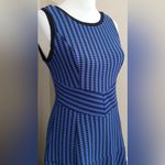 Esley Black & Blue Stretch Knit Sleeveless ModCloth Dress Size Small Photo 1
