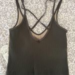 Vuori  Rib Crop Tank Green XS Photo 0