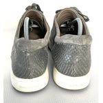 Donald J Pliner Miranda Platform Sneaker Size 9 Gray Suede Leather Lace Up Shoe Photo 7