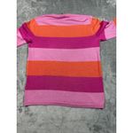 Lauren Ralph Lauren Striped Sweater Pink Orange Cotton Blend‎ Womens Medium Photo 4