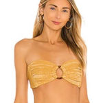 Montce Luxe Swim Gold Luxe Bandeau Bikini top size XL Photo 0