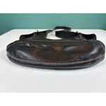 Cole Haan  Leather Flap Shoulder Bag Embroidered‎ Accent Bohemian Womens Purse Photo 8