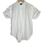 J.Crew Capitaine shirt in Baird McNutt Irish linen White S BY693 Photo 0