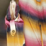 Trina Turk 💕💕 Avenne Hoodie Tunic Top ~ Serape Stripe Small S NWT Photo 4
