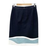 Hugo Boss NWT VIDINA Pencil Skirt Black White Blue Colorblock Size 4 New $248 Photo 3