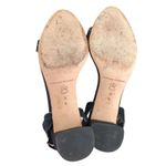 Loeffler Randall  Emi Block Heel Sandals Black Suede Leather Open Toe‎ Women's 9 Photo 6