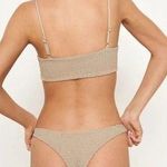 Free People  Aila Blue Oceania Bikini Bottom Size Large NWT $99 Photo 1