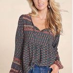 Venus Lascana  Bohemian Print Women's Top Size S Photo 0
