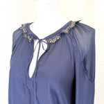 Ramy Brook  Women's Tilly Embellished‎ Long Sleeve Top Photo 2