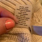 Ann Taylor  Lambs Wool Blend  Sweater White Cream Cableknit Soft women’s size M Photo 7