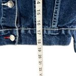 FUBU Vintage 90s Y2K Jean Jacket M Blue Crop Trucker Logo Streetwear Hip Hop Size M Photo 9