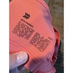 All In Motion  Coral Pink‎ Sports Bra Front Zip Padded Support Women 40D Photo 3