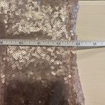 Lulu’s High Neck Cowl Back Maxi Sequin Dress, Gold/Tan, Size S Gold Photo 10