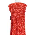 19 Cooper Womens Ditsy Floral Print Babydoll flutter Sleeve Dress Red Size S NWT Photo 9