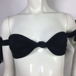 Kendall + Kylie  Tie Sleeve Bikini Top Size S Black Photo 10