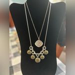 Bundle of 2 Silver Tone Necklaces Preloved Photo 0