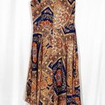 Modcloth  Evening In Athens Handkerchief Hem Midi Dress Patchwork Grecian Print Photo 3