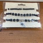 D'Bello Accessories Evil Eye Charm Good Luck Protection Black Beaded Bracelet Photo 1
