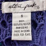 Ultra Pink  Crochet Open Back Fringe Tank Photo 14