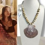 Free People Love Letter To The Sea Necklace NWT Bohemian Beach Adjustable Shell Photo 0