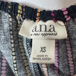 a.n.a  Cotton Linen Striped Maxi Sun Dress XS Swim Coverup Photo 1