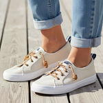 Sperry  Top Sider Women's Canvas Sneakers Beige Lace Up Low Top Comfort Size 12M Photo 0