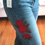 PacSun NWT Floral Embroidered Mom Jeans Photo 0