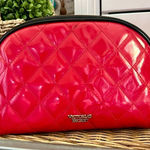Victoria's Secret Victoria’s Secret Red Quilted Makeup Cosmetic Travel Bag Photo 0