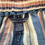 American Eagle Linen Like Striped Wide Leg Pants Trousers Size 0 Photo 9