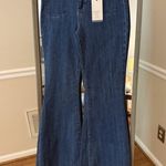 Risen Jeans Womens 11/30 Dark Wash Wide Leg Distressed High Rise RDP5522 Denim Blue Photo 1