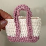 Crochet tote for Labubu Pink Photo 0